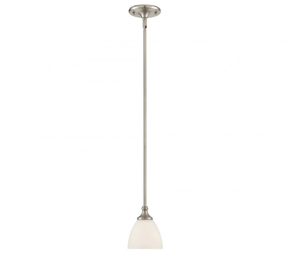 Herndon 1-Light Mini-Pendant in Satin Nickel