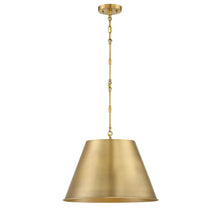 Load image into Gallery viewer, Alden 1-Light Pendant in Warm Brass
