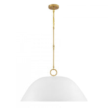 Load image into Gallery viewer, Alta 1-Light Pendant in White Bisque and Brass
