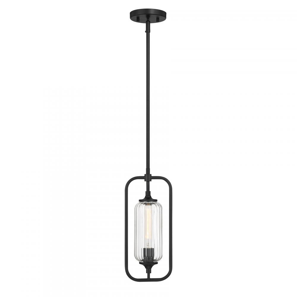 Holton 1-Light Mini-Pendant in Matte Black