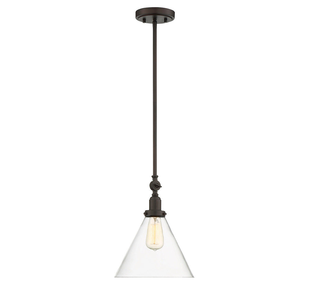 Drake 1-Light Pendant in English Bronze