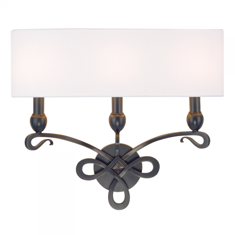 3 LIGHT WALL SCONCE