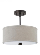 Load image into Gallery viewer, Dayna Shade Pendants Two Light Flush / Semi-Flush Convertible
