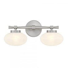 Load image into Gallery viewer, Barrow 2-Light Bathroom Vanity Light in Satin Nickel
