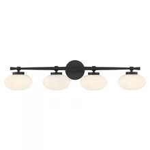 Load image into Gallery viewer, Barrow 4-Light Bathroom Vanity Light in Matte Black
