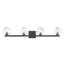 Load image into Gallery viewer, Castello 4-Light Bathroom Vanity Light in Matte Black
