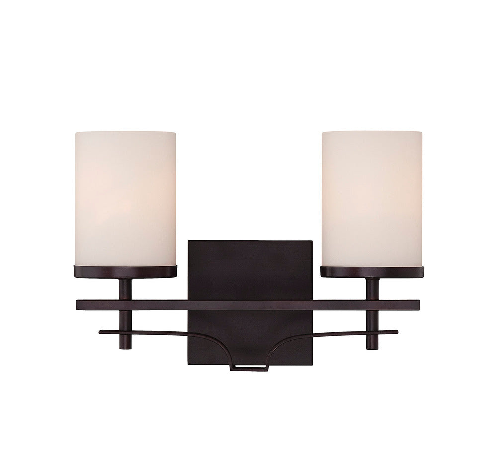 Colton 2-Light Bathroom Vanity Light in English Bronze