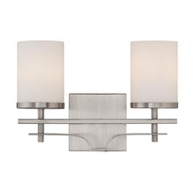 Load image into Gallery viewer, Colton 2-Light Bathroom Vanity Light in Satin Nickel
