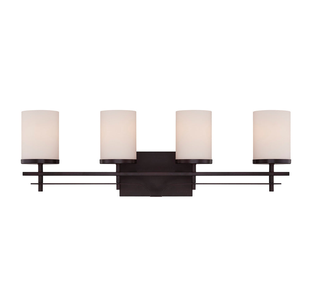 Colton 4-Light Bathroom Vanity Light in English Bronze