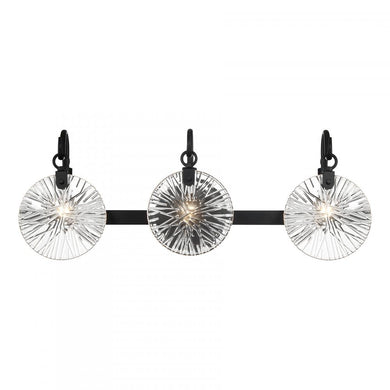 Addison 3-Light Bathroom Vanity Light in Matte Black