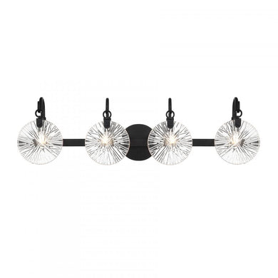 Addison 4-Light Bathroom Vanity Light in Matte Black