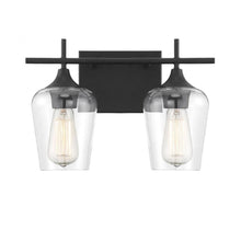 Load image into Gallery viewer, Octave 2-Light Bathroom Vanity Light in Black
