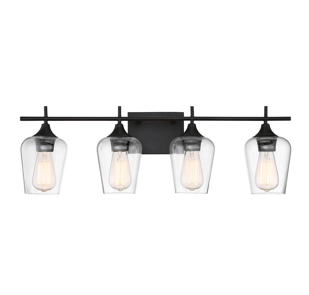 Octave 4-Light Bathroom Vanity Light in English Bronze