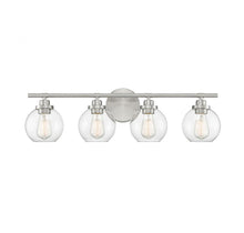 Load image into Gallery viewer, Carson 4-Light Bathroom Vanity Light in Satin Nickel
