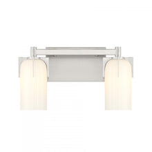 Load image into Gallery viewer, Caldwell 2-Light Bathroom Vanity Light in Satin Nickel
