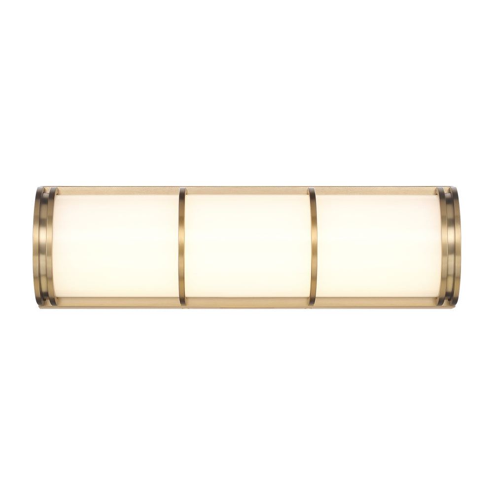 Harper LED Bathroom Vanity Light in Warm Brass