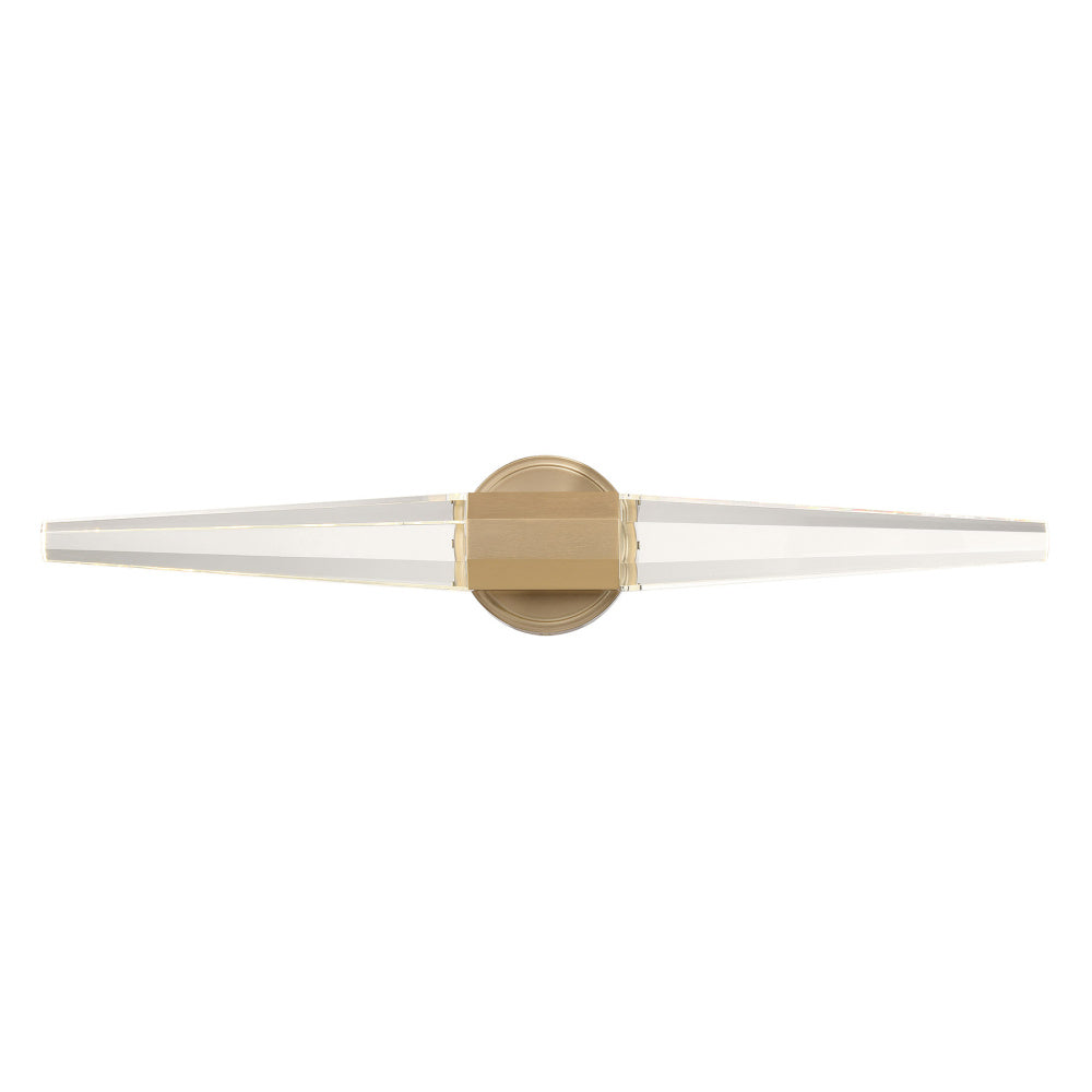 Beaumont LED Bathroom Vanity Light in Noble Brass
