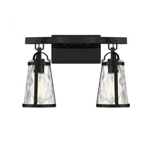 Load image into Gallery viewer, Albany 2-Light Bathroom Vanity Light in Black
