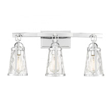 Load image into Gallery viewer, Albany 3-Light Bathroom Vanity Light in Polished Chrome

