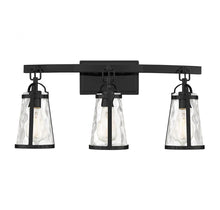 Load image into Gallery viewer, Albany 3-Light Bathroom Vanity Light in Black
