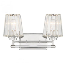 Load image into Gallery viewer, Garnet 2-Light Bathroom Vanity Light in Polished Nickel
