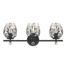 Load image into Gallery viewer, Moreno 3-Light Bathroom Vanity Light in Matte Black
