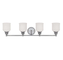 Load image into Gallery viewer, Melrose 4-Light Bathroom Vanity Light in Polished Chrome
