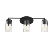 Load image into Gallery viewer, Sacremento 3-Light Bathroom Vanity Light in Black
