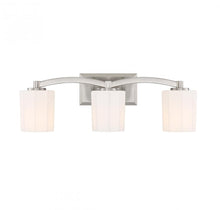 Load image into Gallery viewer, Whitney 3-Light Bathroom Vanity Light in Satin Nickel
