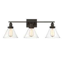 Load image into Gallery viewer, Drake 3-Light Bathroom Vanity Light in English Bronze
