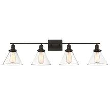 Load image into Gallery viewer, Drake 4-Light Bathroom Vanity Light in English Bronze
