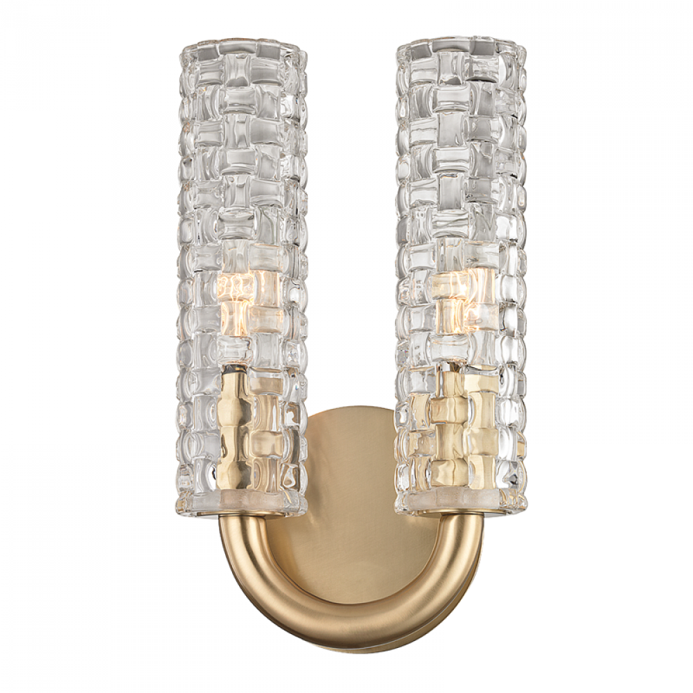2 LIGHT WALL SCONCE