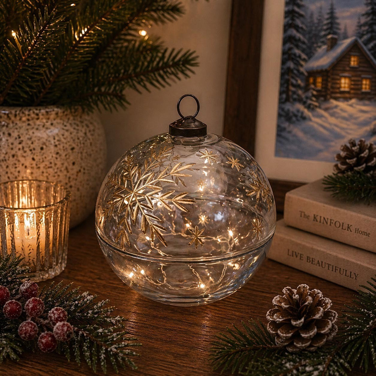 Clear Snowflake Jar (2 Sizes)