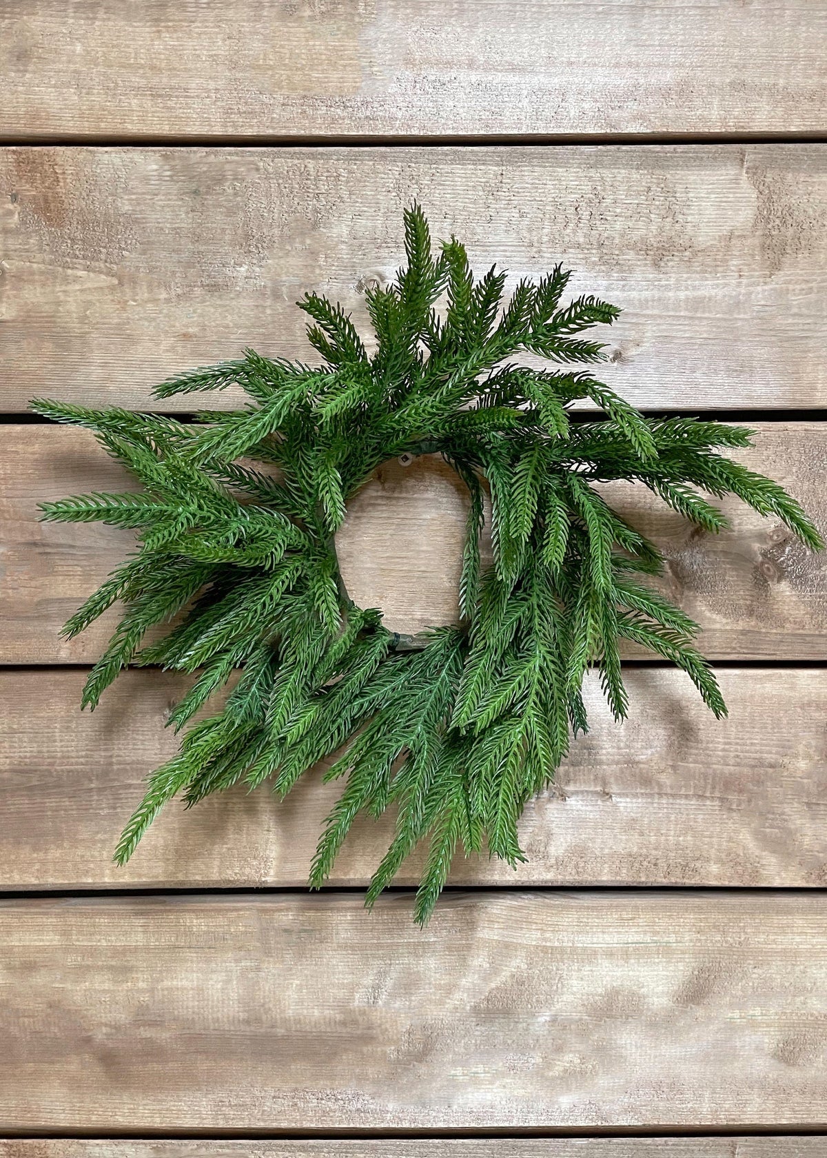 4.5" Inside Dim. 10" Outside Dim. Fresh Touch Norfolk Pine Candle Ring