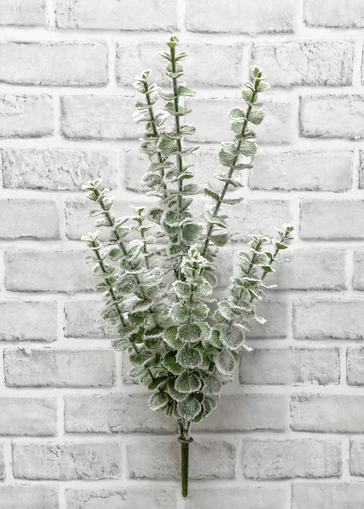 21" SNOWY EUCALYPTUS BUSH WITH 7 STEMS
