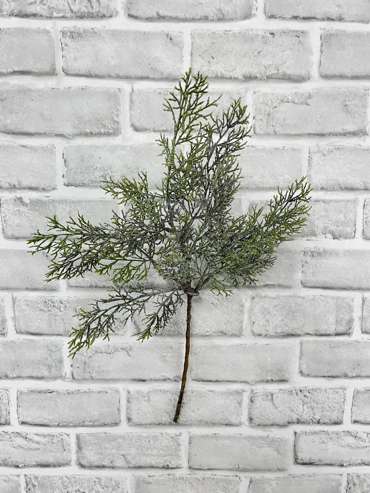 17" GLITTERED CEDAR SPRAY