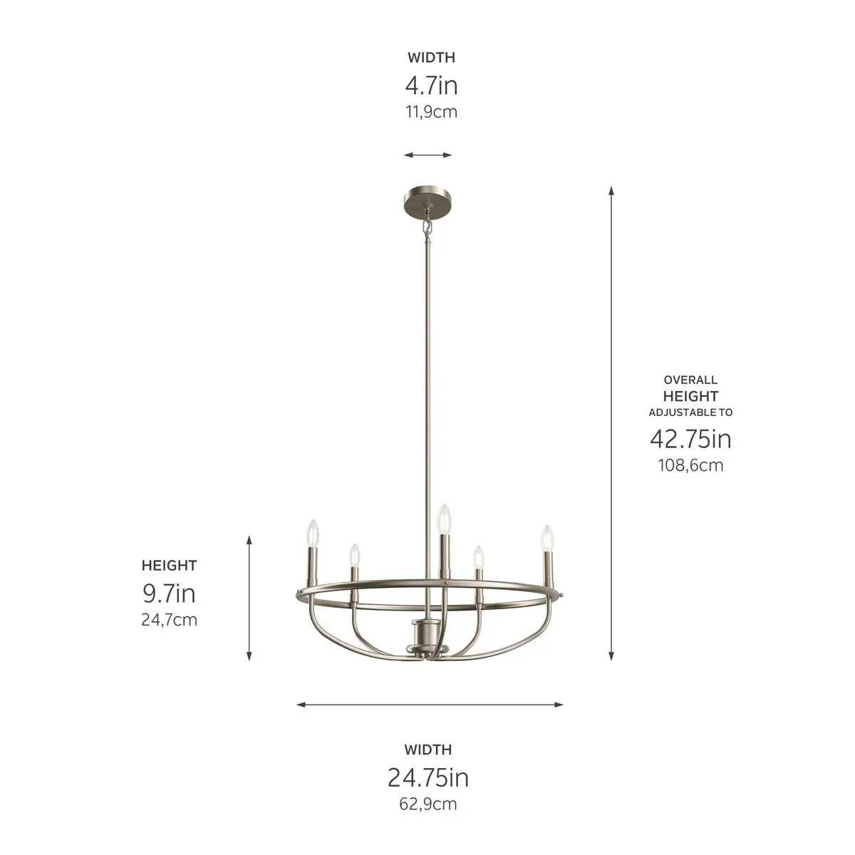 Bethel 5 Light Chandelier