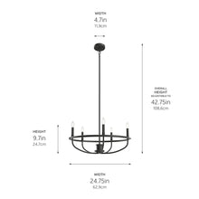 Load image into Gallery viewer, Bethel Chandelier In Black
