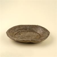 Found Vintage Carved Marble Tray L