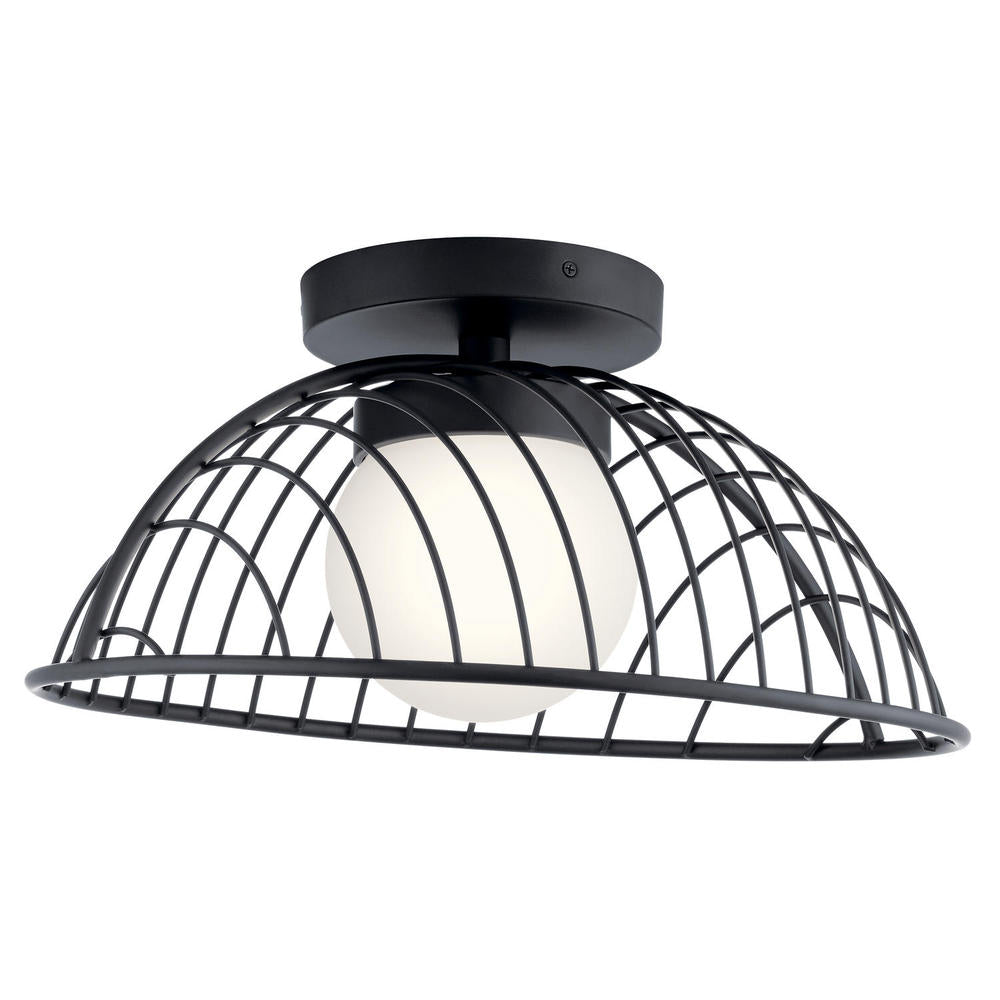 Clevo?????LED 3000K 18" Semi Flush Matte Black