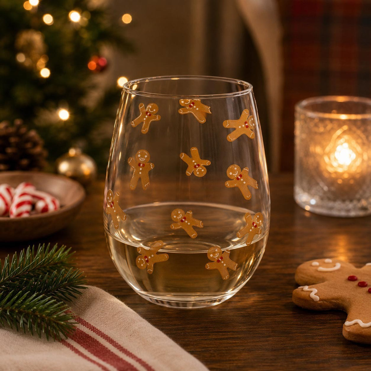 Gingerbread Wine Glass