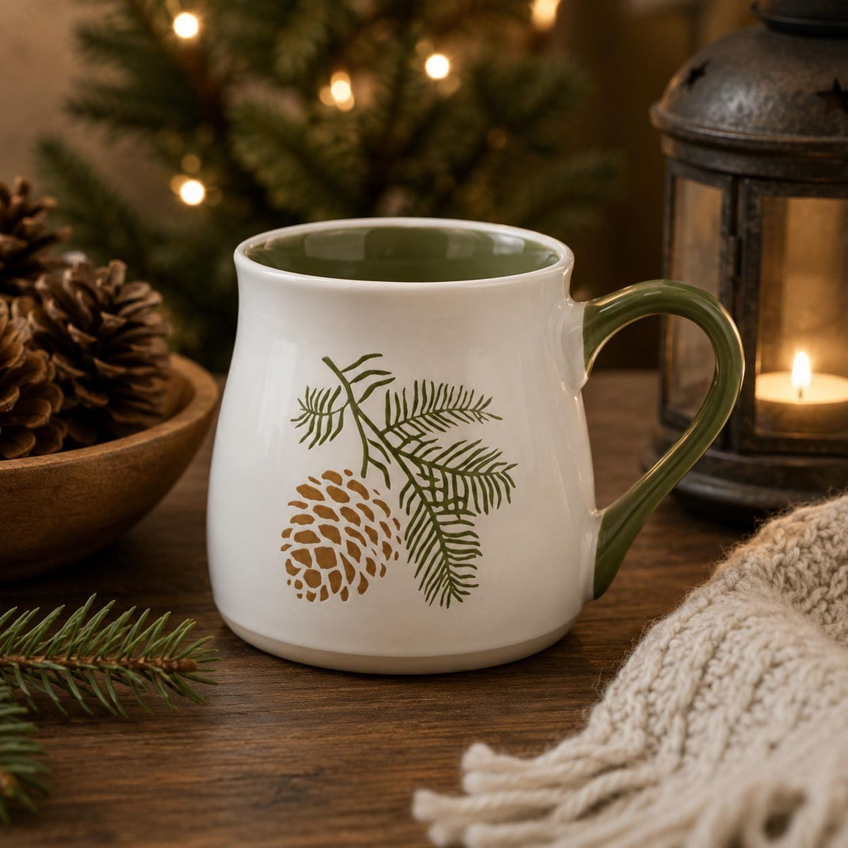Cedar Drift White Mug