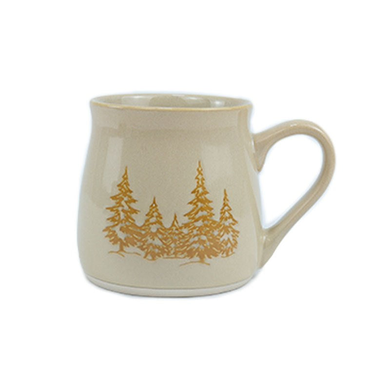 Pine Trees White Mug