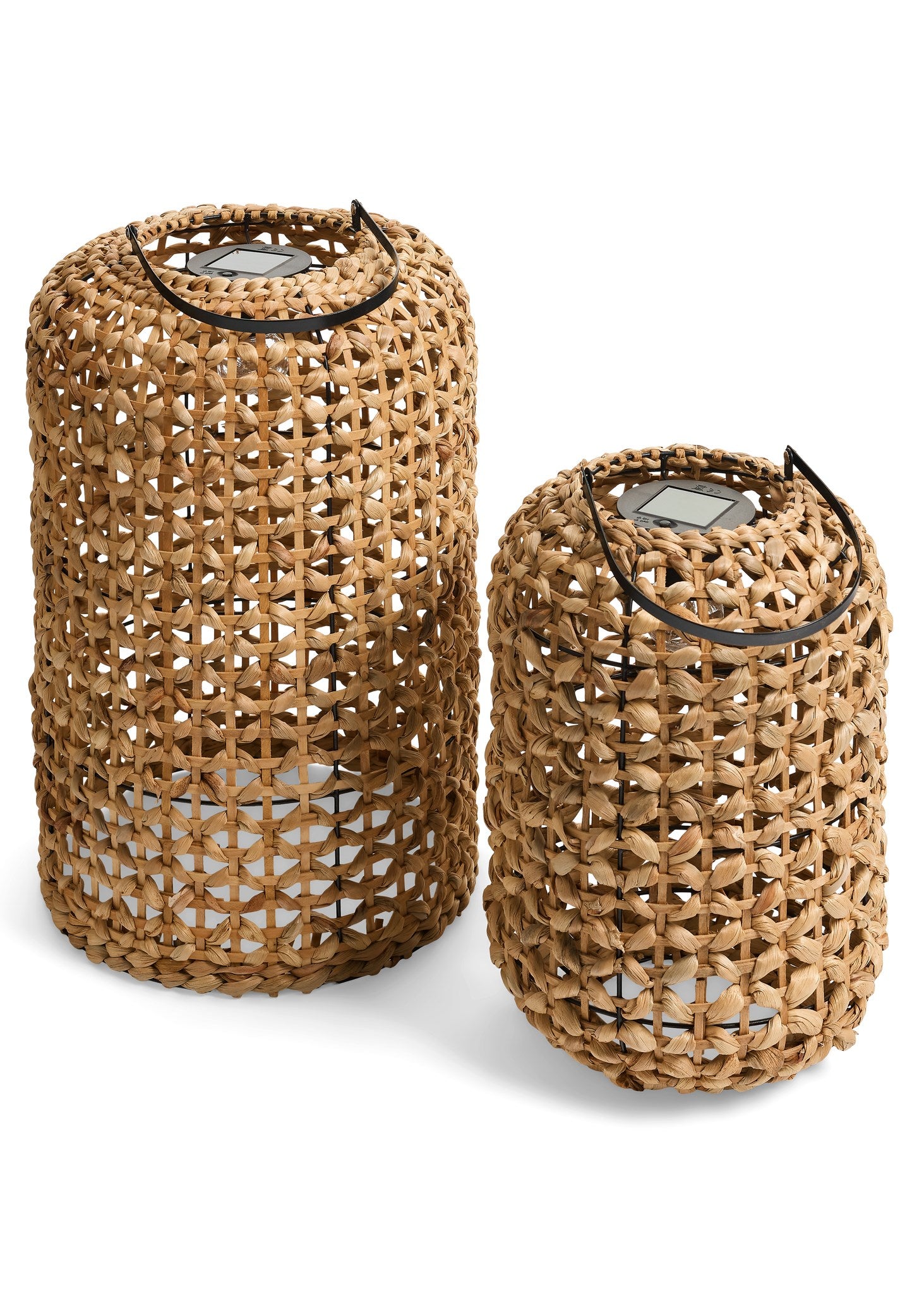 Lantern Solar Braided Grass Natural (2 Sizes)
