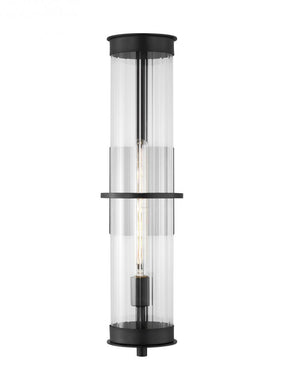 Alcona transitional 1-light LED outdoor exterior extra large wall lantern in antique bronze finish w