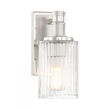 Load image into Gallery viewer, Concord 1-Light Wall Sconce in Silver and Polished Nickel
