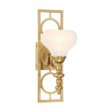 Load image into Gallery viewer, Allston 1-Light Wall Sconce in Warm Brass
