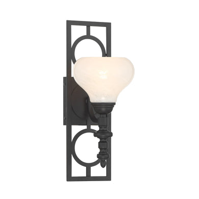 Allston 1-Light Wall Sconce in Matte Black