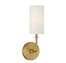 Load image into Gallery viewer, Powell 1-Light Wall Sconce in Warm Brass
