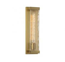 Load image into Gallery viewer, Alberta 1-Light Wall Sconce in Warm Brass
